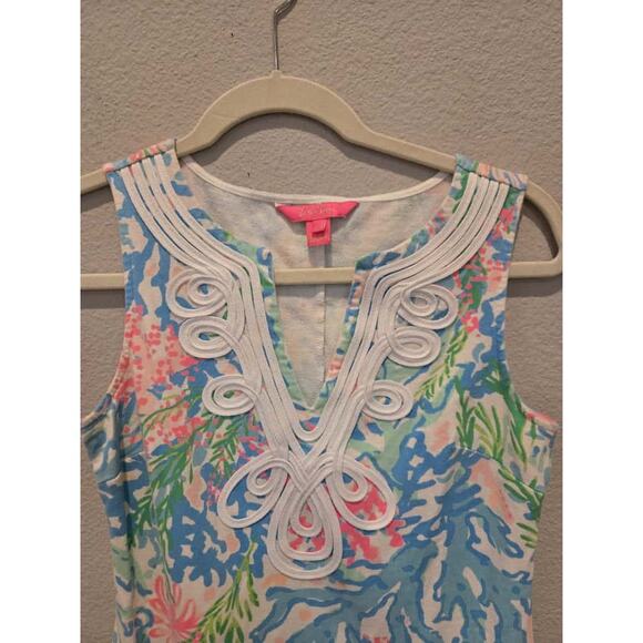 Lilly Pulitzer Harper Shift Dress XS Multicolor Abstract Summer Beach - Picture 3 of 7